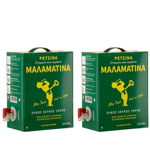 Retsina malamatina 0l - retsina, 2x