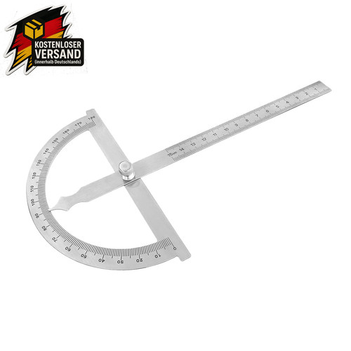 Edelstahl winkelmesser 180 - edelstahl,