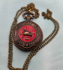 Hochwertige Taschenuhr für Feuerwehrmänner zum Geburtstag / Ostern oder Vatertag