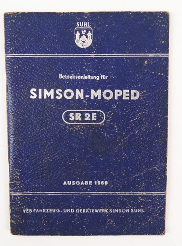 Betriebsanleitung simson moped - betriebsanleitung,