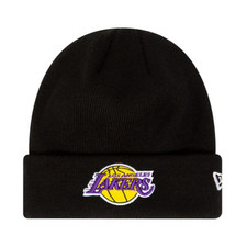 New Era Beanie Los Angeles Lakers Cuff Knit Schwarz Strickmütze Winter Warm