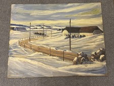 Ölgemälde Winter-Landschaft