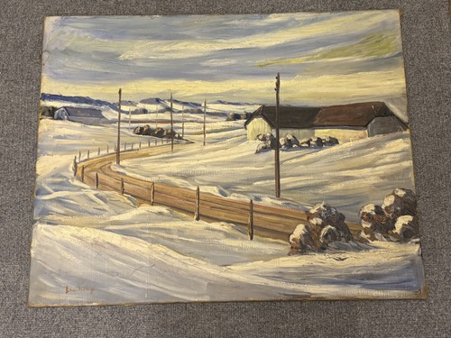 ölgemälde winter landschaft - Ölgemälde, winter-landschaft