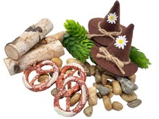 Oktoberfest Streudeko Brezel Hopfen Steine Filzhut Hut Birkenstücke Geburtstag