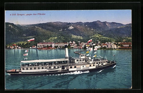 Bregenz salonddampfer - ak,