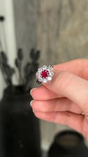 Vintage ring mit rubin und - vintage, 8