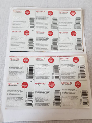 12x rossmann gutscheine - rossmann, 10%