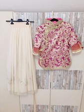 traditionelle chinesische Kleidung Hanfu Lila Gelb 36 38 2er set