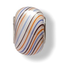 Mia Beads Glas-Bead echt Silber 925 Sterling bunt für Charm Bettelarmband