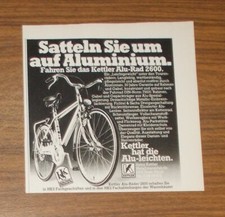 Seltene Werbung KETTLER