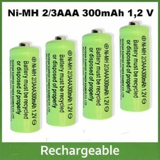 4x  2/3AAA Akku 300 mAh 1,2 V