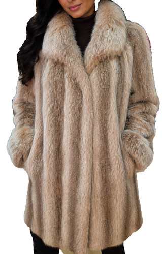 Pelz mantel pelzmantel nutria - pelz,