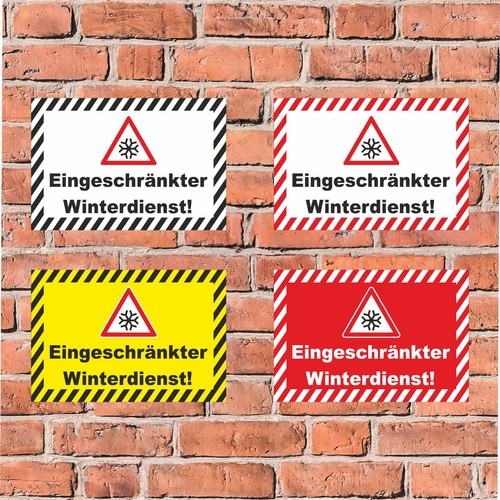 Eingeschränkter winterdienst - eingeschränkter,