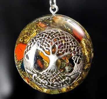 Orgonit amulett weltenbaum - orgonit,