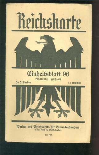 Reichskarte einheitsblatt - reichskarte, 96