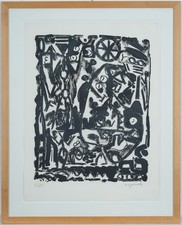 a.r. Penck Farblithografie handsigniert nummeriert groß