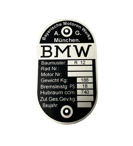 Steib typenschild bmw - bmw, r12