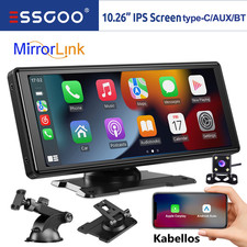 Kabellos Carplay 10.3 Zoll Tragbar Monitor Autoradio Für PKW LKW Rückfahrkamera