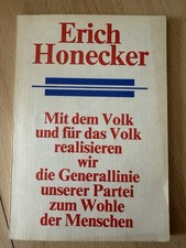 Erich Honecker: Generallinie der Partei – DDR Buch SED Politliteratur