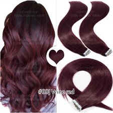 Gewellt 40 Stück Tape In Haar Extensions Remy Echthaar Haarverlängerung Haarteil