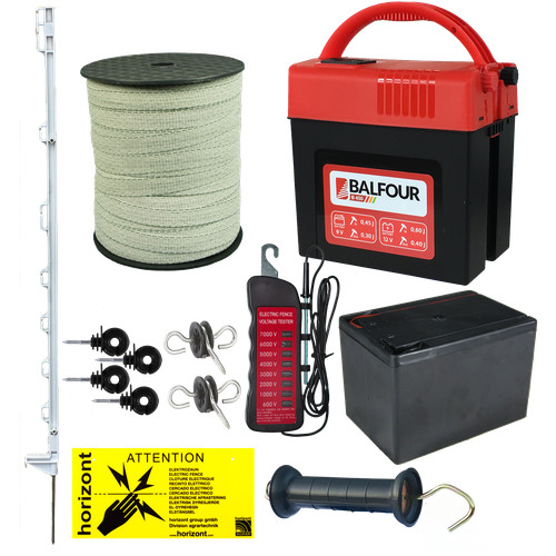 Elektrozaun set mit - set,