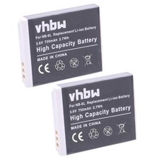 2x Akku für Canon PowerShot S90 SD770is SX240 HS D10 S95 SX240HS D20 750mAh 3,6V