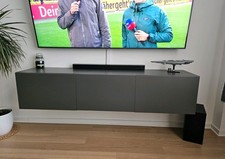 TV-Bank Besta Dunkelgrau 180x 80x40 CM