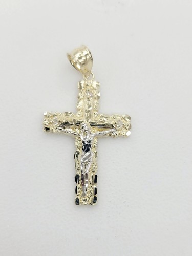 10kt gold kreuz anhänger - gold,