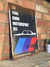 BMW M3 E30 Werkstattschild