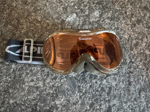 Alpina skibrille vintage braun - alpina,