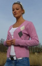 Strickjacke rosa 100% Cashmere