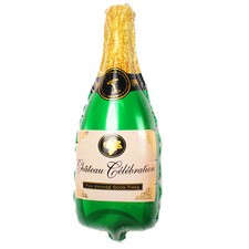 Folienballon 45cm Sektflasche Luftballon Geburtstag Partydeko Champagner-flasche