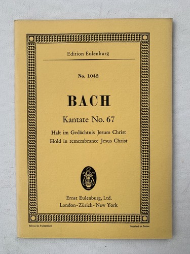 Noten bach kantate 67 - noten, .