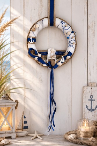 Türkranz maritim blau - türkranz, punkte