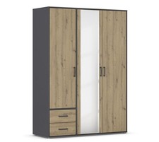 Drehtürenschrank mit Spiegel