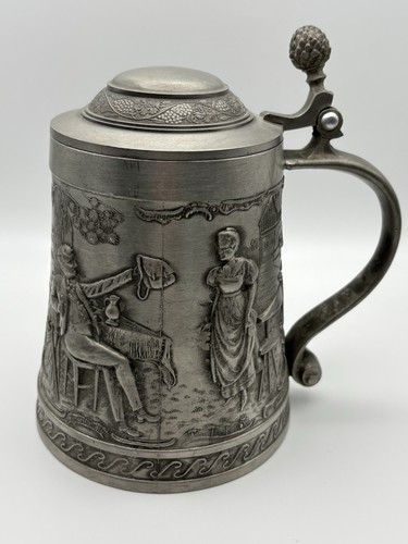 Frieling zinn bierkrug - zinn, mit
