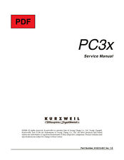 Kurzweil PC3x Service Manual