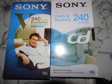2 Neue Sony 240 VHS Cassetten