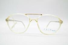 Vintage Face Colors 8546 Transparent Gold Oval Brille Brillengestell NOS