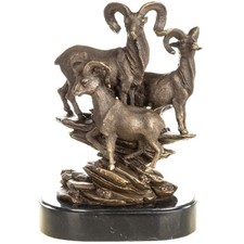 Bronze Skulptur Steinböcke