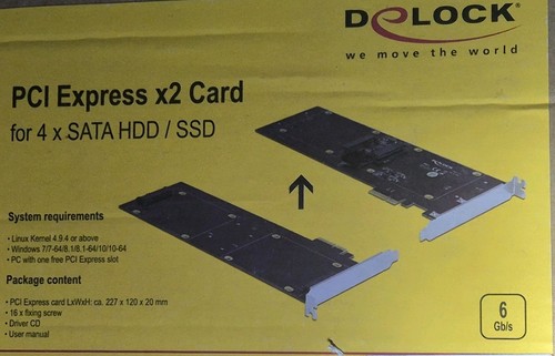 Delock pci express - x2, karte