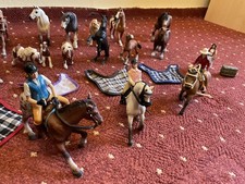 20x Schleich Pferde, Reiter & Zubehör | großes Set | viele Figuren & Accessoires