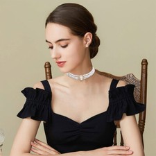 Damen Trachten Perlen Hals