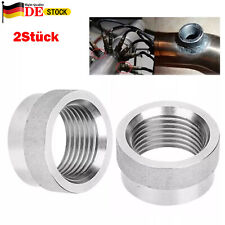 2 Stück Gewindemuffe Einschweißgewinde Mutter Lambdasonde M18x1,5 VA Edelstahl