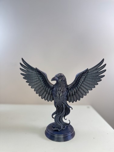 Geflügelter rabe statue - statue, |
