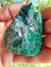 Fuchsit Stufe 2mal,  mit Disthen( Kyanit) undRubin aus Mysore,Karnataka-Indien