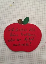 Holz Apfel Anhänger Mit