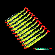 10x Gummifisch 13cm UV Stint
