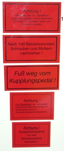 Hanomag aufkleber satz granit - satz,