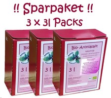 BIO-Aroniasaft 3 x 3 Liter Box, Sparpaket, 100% Direktsaft, Neue Ernte 2025